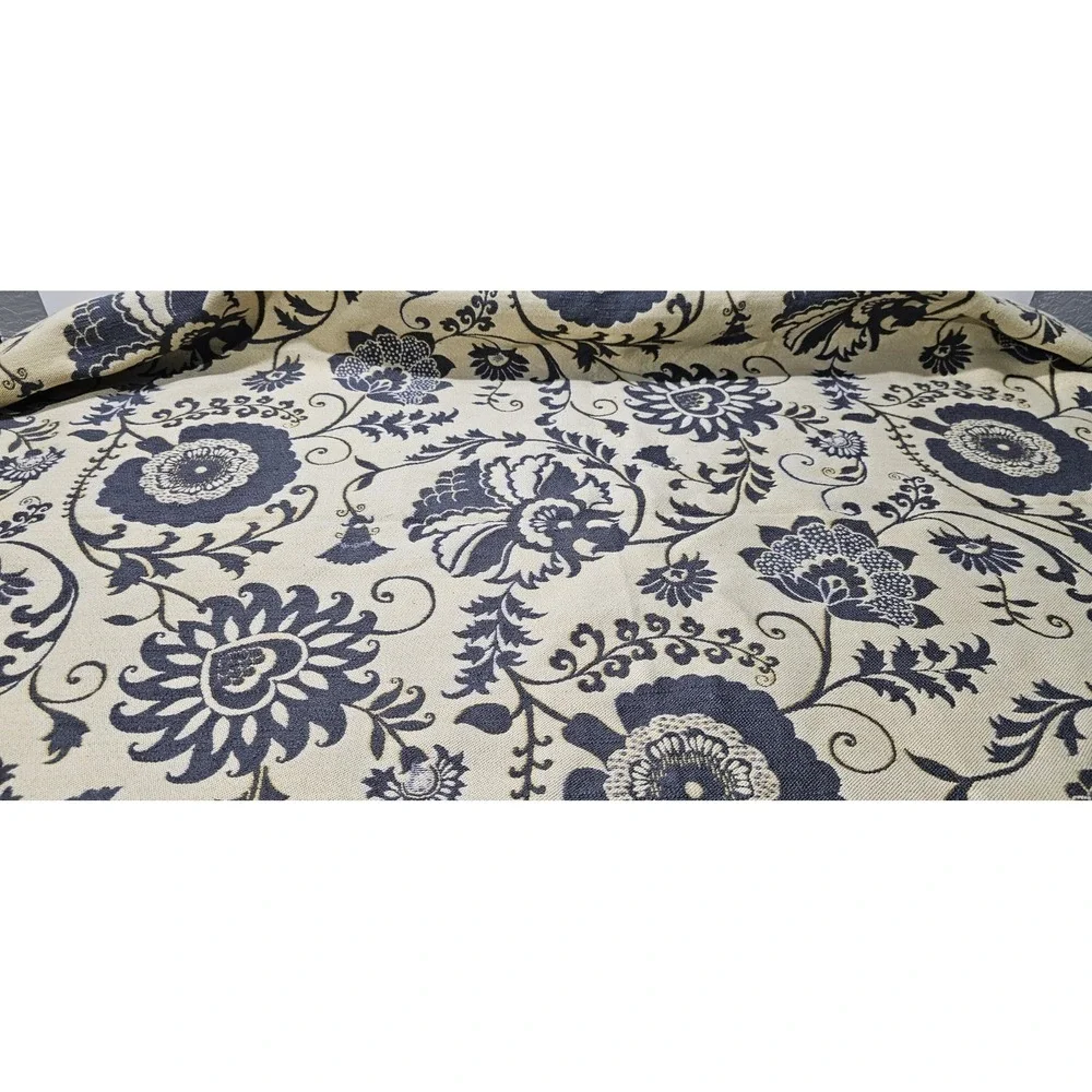 Dorielle Smoke Gray Jacobean Upholstery FABRIC‎ 41x57